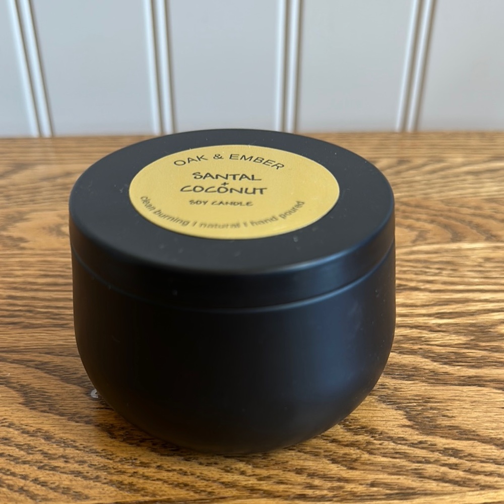 Black Santal Coconut Soy Candle